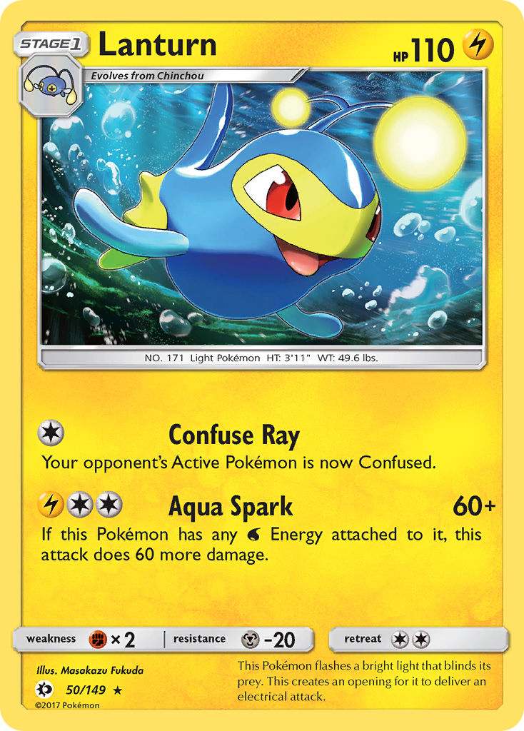 Lanturn (50/149) [Sun & Moon: Base Set] - Card Brawlers | Quebec | Canada | Yu-Gi-Oh!