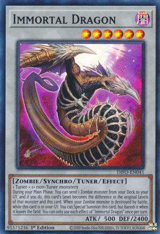 Immortal Dragon [DIFO-EN041] Super Rare - Card Brawlers | Quebec | Canada | Yu-Gi-Oh!