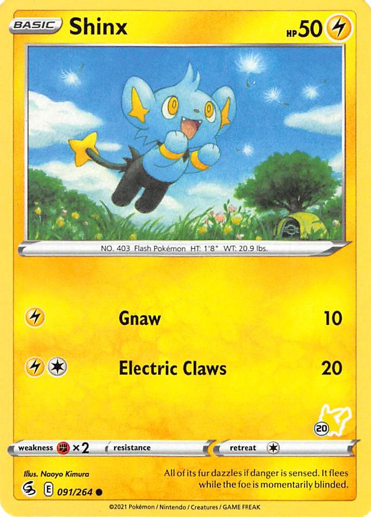 Shinx (091/264) (Pikachu Stamp #20) [Battle Academy 2022] - Card Brawlers | Quebec | Canada | Yu-Gi-Oh!