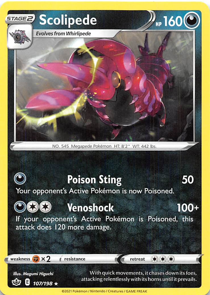 Scolipede (107/198) [Sword & Shield: Chilling Reign] - Card Brawlers | Quebec | Canada | Yu-Gi-Oh!