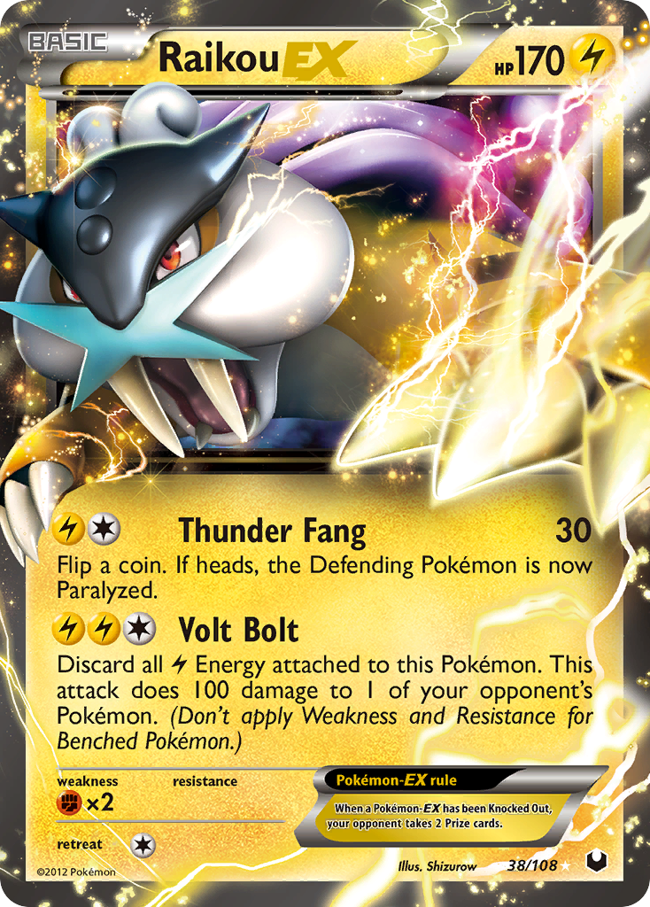 Raikou EX (38/108) [Black & White: Dark Explorers] - Card Brawlers | Quebec | Canada | Yu-Gi-Oh!