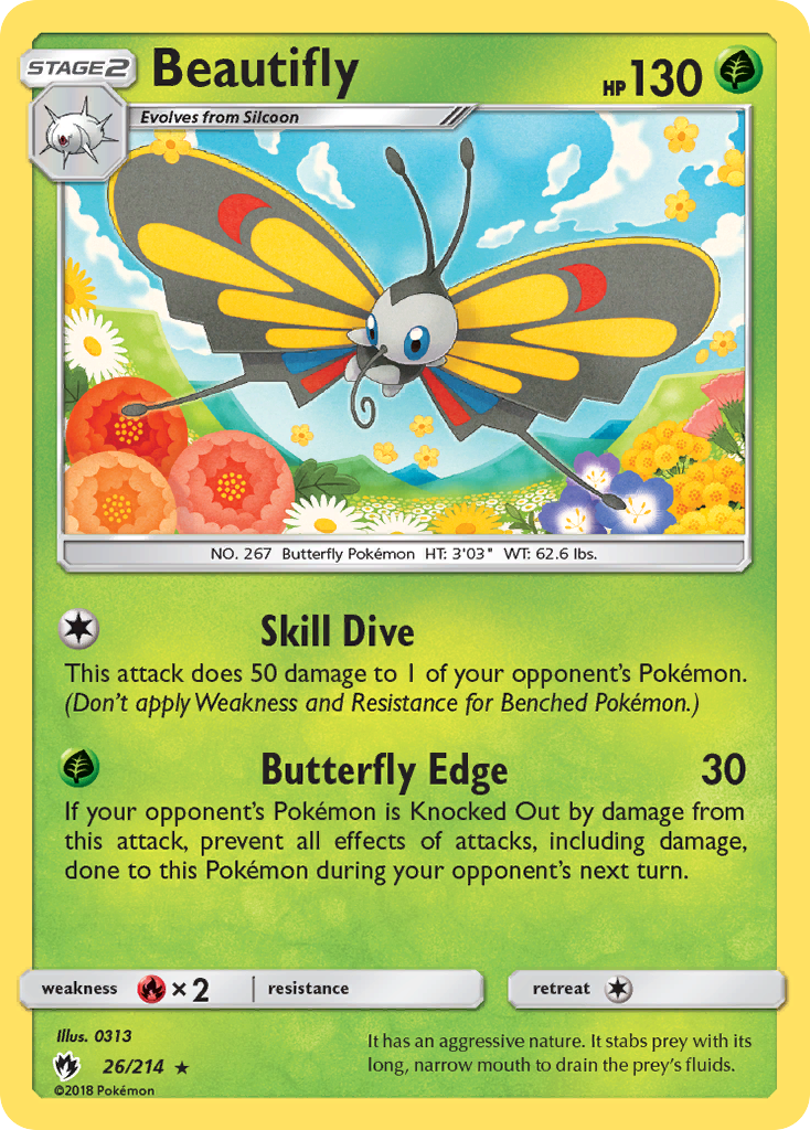 Beautifly (26/214) [Sun & Moon: Lost Thunder] - Card Brawlers | Quebec | Canada | Yu-Gi-Oh!