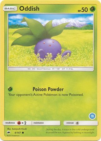 Oddish (4/147) (Deck Exclusive #11) [Sun & Moon: Trainer Kit - Alolan Ninetales] - Card Brawlers | Quebec | Canada | Yu-Gi-Oh!
