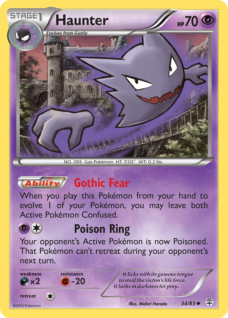 Haunter (34/83) [XY: Generations] - Card Brawlers | Quebec | Canada | Yu-Gi-Oh!