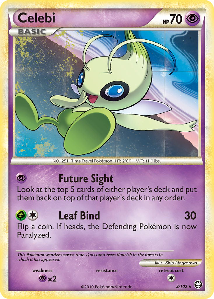 Celebi (3/102) [HeartGold & SoulSilver: Triumphant] - Card Brawlers | Quebec | Canada | Yu-Gi-Oh!