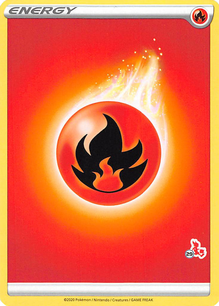 Fire Energy (Cinderace Stamp #29) [Battle Academy 2022] - Card Brawlers | Quebec | Canada | Yu-Gi-Oh!