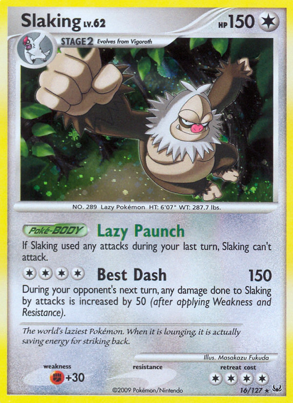 Slaking (16/127) [Platinum: Base Set] - Card Brawlers | Quebec | Canada | Yu-Gi-Oh!