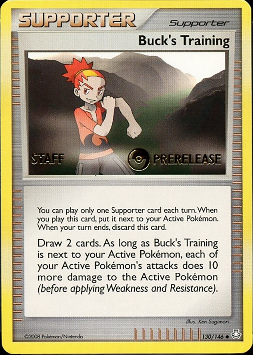 Buck's Training (130/146) (Staff Prerelease Promo) [Diamond & Pearl: Legends Awakened] - Card Brawlers | Quebec | Canada | Yu-Gi-Oh!