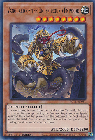 Vanguard of the Underground Emperor [POTE-EN081] Common - Card Brawlers | Quebec | Canada | Yu-Gi-Oh!