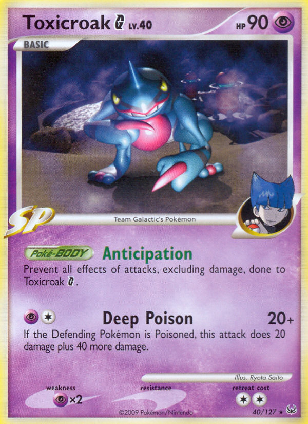 Toxicroak G (40/127) [Platinum: Base Set] - Card Brawlers | Quebec | Canada | Yu-Gi-Oh!