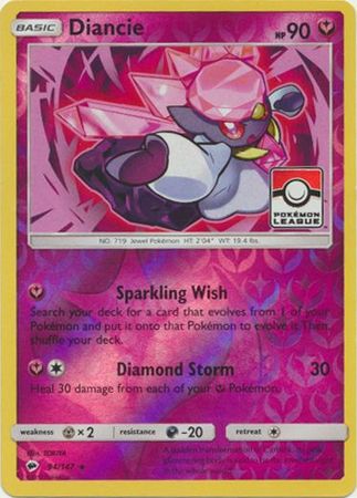 Diancie (94/147) (League Promo) [Sun & Moon: Burning Shadows] - Card Brawlers | Quebec | Canada | Yu-Gi-Oh!