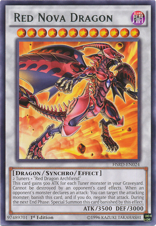 Red Nova Dragon [HSRD-EN024] Rare - Card Brawlers | Quebec | Canada | Yu-Gi-Oh!