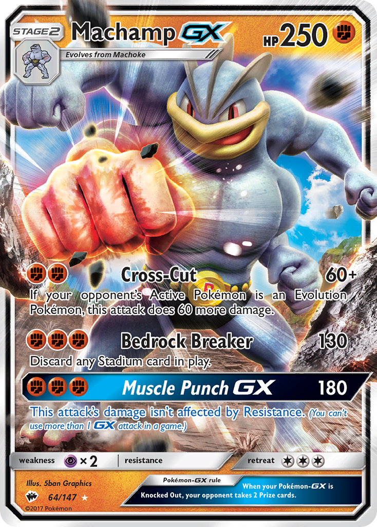 Machamp GX (64/147) [Sun & Moon: Burning Shadows] - Card Brawlers | Quebec | Canada | Yu-Gi-Oh!