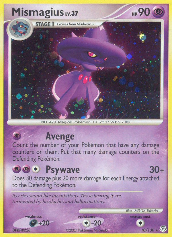 Mismagius (10/130) [Diamond & Pearl: Base Set] - Card Brawlers | Quebec | Canada | Yu-Gi-Oh!