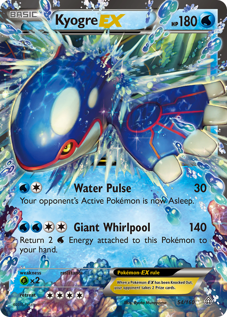 Kyogre EX (54/160) [XY: Primal Clash] - Card Brawlers | Quebec | Canada | Yu-Gi-Oh!