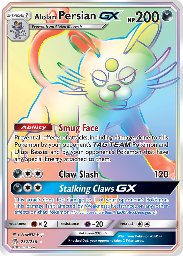 Alolan Persian GX (257/236) [Sun & Moon: Cosmic Eclipse] - Card Brawlers | Quebec | Canada | Yu-Gi-Oh!