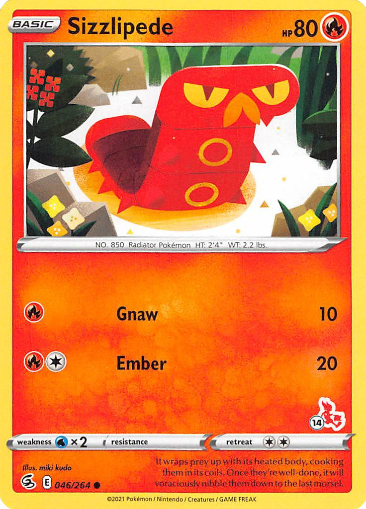 Sizzlipede (046/264) (Cinderace Stamp #14) [Battle Academy 2022] - Card Brawlers | Quebec | Canada | Yu-Gi-Oh!