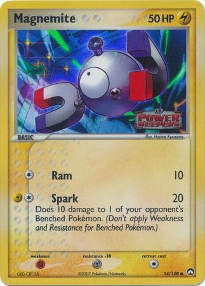 Magnemite (54/108) (Stamped) [EX: Power Keepers] - Card Brawlers | Quebec | Canada | Yu-Gi-Oh!