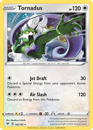 Tornadus (142/185) (Cosmos Holo) [Sword & Shield: Vivid Voltage] - Card Brawlers | Quebec | Canada | Yu-Gi-Oh!