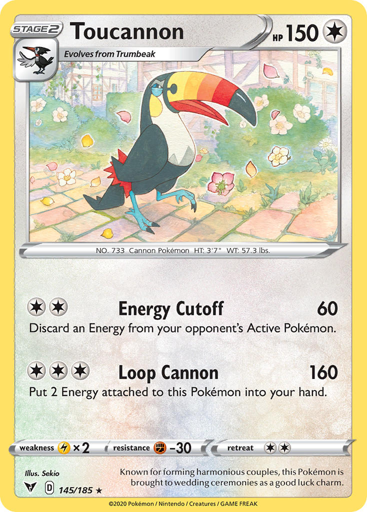 Toucannon (145/185) [Sword & Shield: Vivid Voltage] - Card Brawlers | Quebec | Canada | Yu-Gi-Oh!