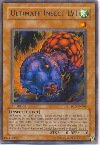Ultimate Insect LV1 [SOD-EN005] Rare - Card Brawlers | Quebec | Canada | Yu-Gi-Oh!
