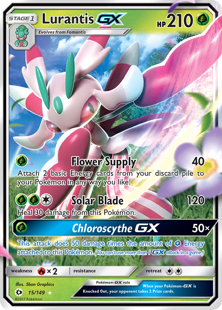Lurantis GX (15/149) [Sun & Moon: Base Set] - Card Brawlers | Quebec | Canada | Yu-Gi-Oh!