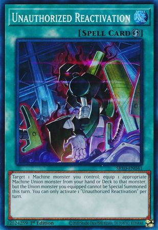 Unauthorized Reactivation [SR10-EN041] Super Rare - Card Brawlers | Quebec | Canada | Yu-Gi-Oh!