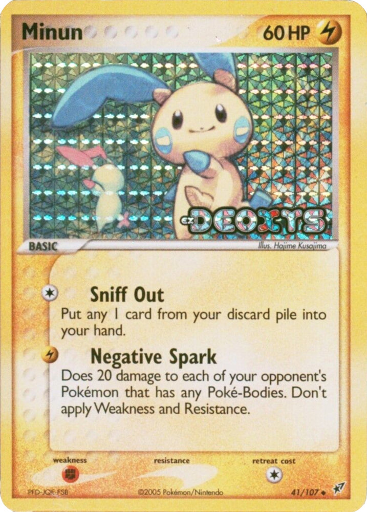 Minun (41/107) (Stamped) [EX: Deoxys] - Card Brawlers | Quebec | Canada | Yu-Gi-Oh!