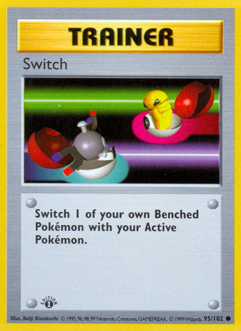 Switch (95/102) (Shadowless) [Base Set 1st Edition] - Card Brawlers | Quebec | Canada | Yu-Gi-Oh!