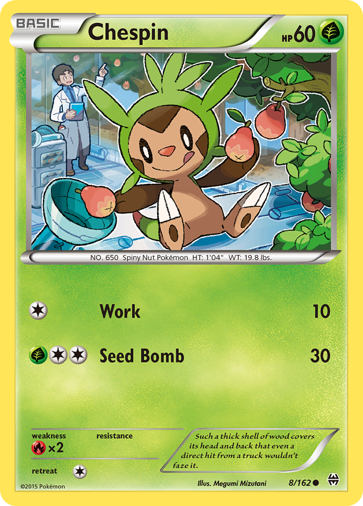 Chespin (8/162) [XY: BREAKthrough] - Card Brawlers | Quebec | Canada | Yu-Gi-Oh!