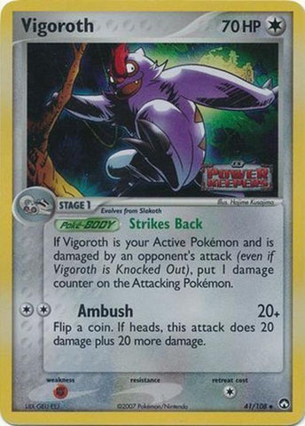 Vigoroth (41/108) (Stamped) [EX: Power Keepers] - Card Brawlers | Quebec | Canada | Yu-Gi-Oh!