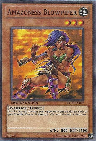 Amazoness Blowpiper [GLD3-EN007] Common - Card Brawlers | Quebec | Canada | Yu-Gi-Oh!