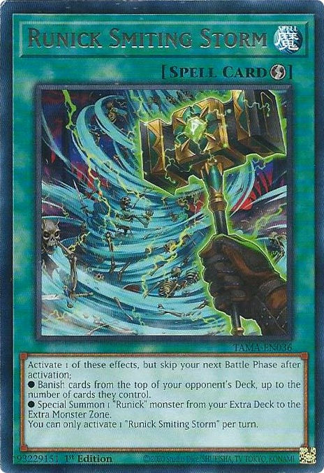 Runick Smiting Storm [TAMA-EN036] Rare - Card Brawlers | Quebec | Canada | Yu-Gi-Oh!