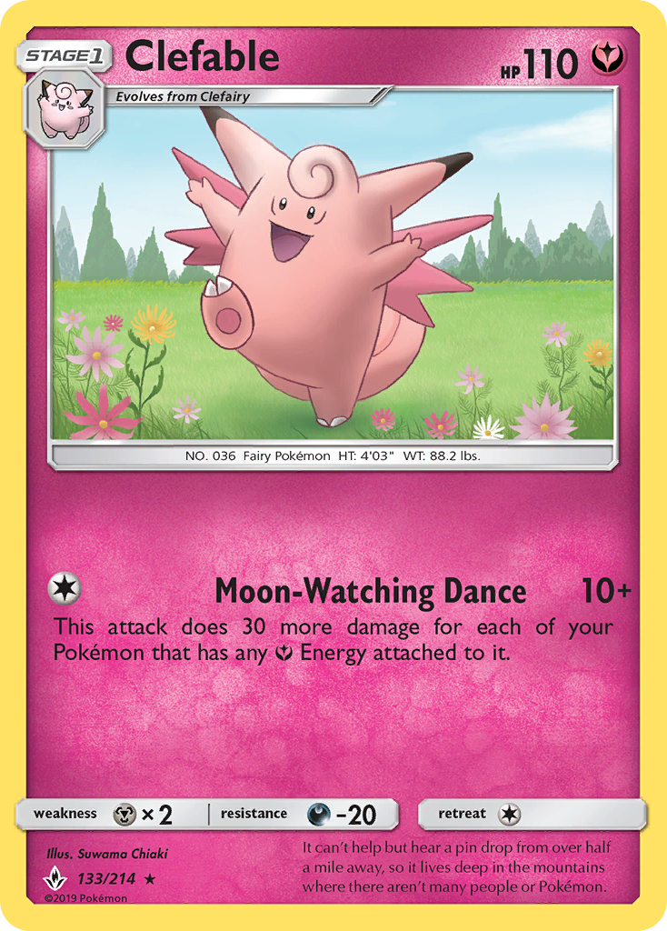 Clefable (133/214) [Sun & Moon: Unbroken Bonds] - Card Brawlers | Quebec | Canada | Yu-Gi-Oh!