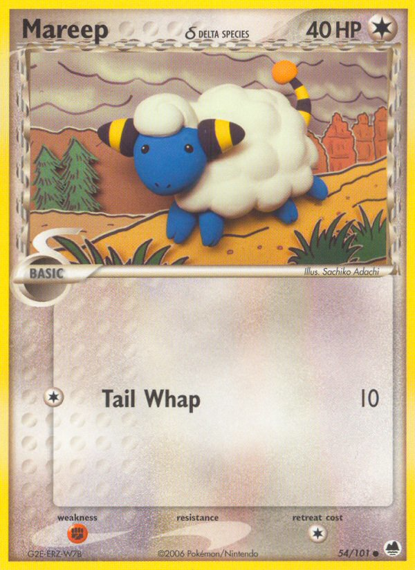 Mareep (54/101) (Delta Species) [EX: Dragon Frontiers] - Card Brawlers | Quebec | Canada | Yu-Gi-Oh!