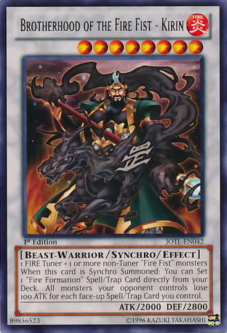 Brotherhood of the Fire Fist - Kirin [JOTL-EN042] Rare - Yu-Gi-Oh! - Card Brawlers | Quebec | Canada |