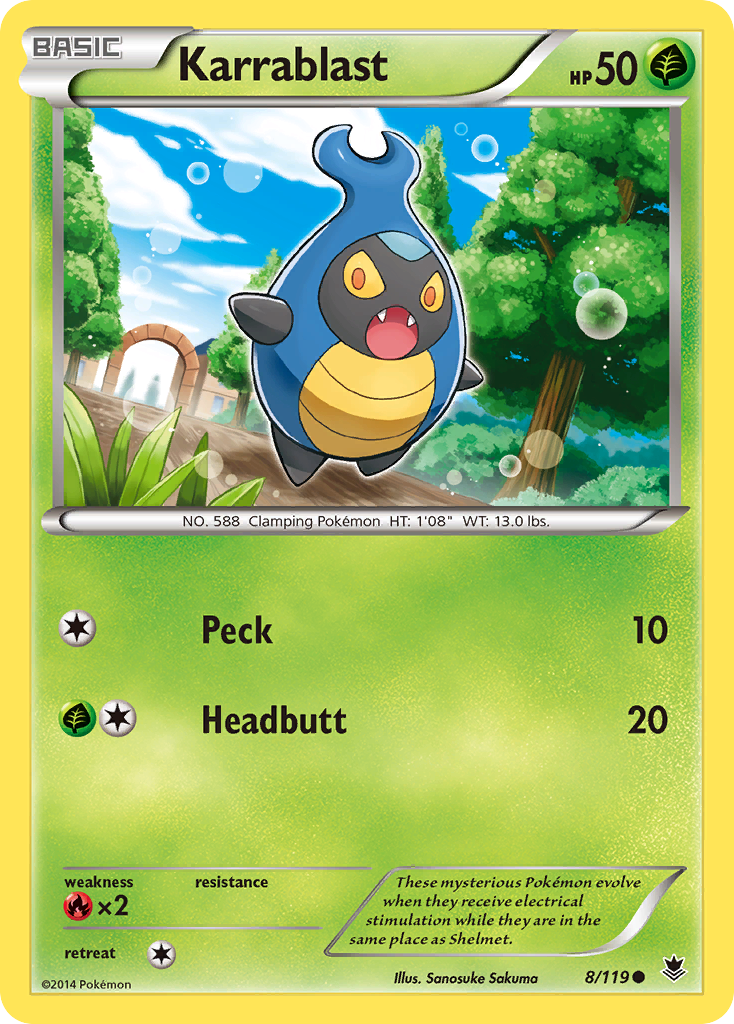 Karrablast (8/119) [XY: Phantom Forces] - Card Brawlers | Quebec | Canada | Yu-Gi-Oh!