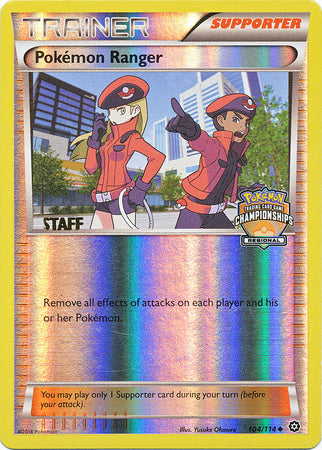 Pokemon Ranger (104/114) (Regional Championship Promo Staff) [XY: Steam Siege] - Card Brawlers | Quebec | Canada | Yu-Gi-Oh!