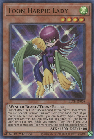 Toon Harpie Lady [BLCR-EN066] Ultra Rare - Card Brawlers | Quebec | Canada | Yu-Gi-Oh!