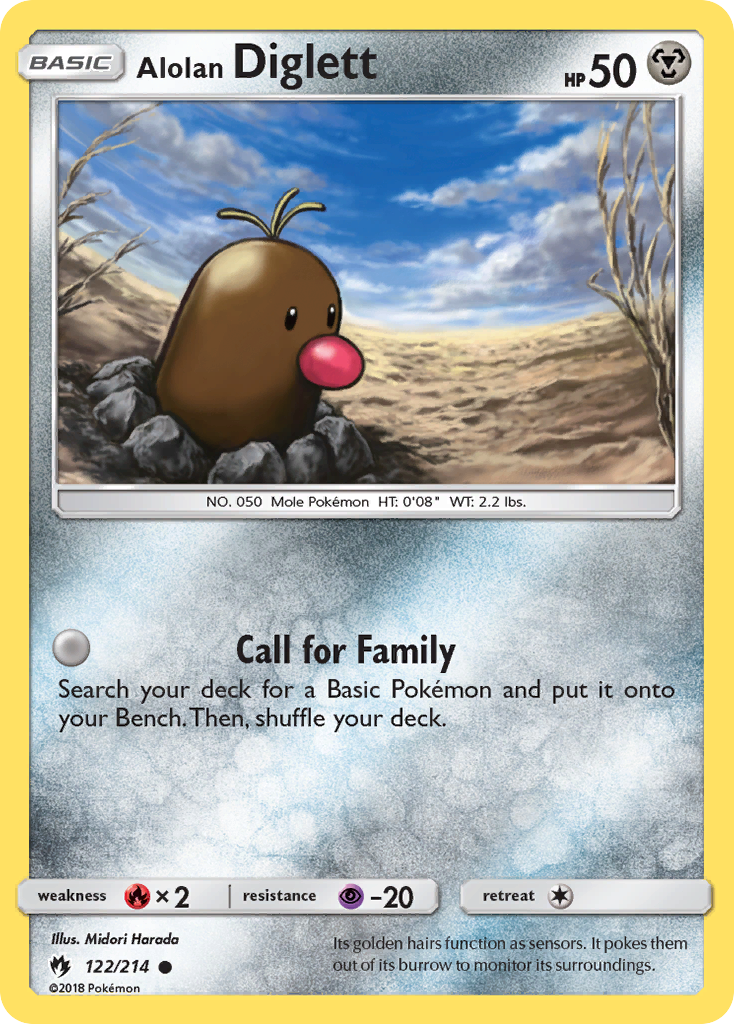Alolan Diglett (122/214) [Sun & Moon: Lost Thunder] - Card Brawlers | Quebec | Canada | Yu-Gi-Oh!