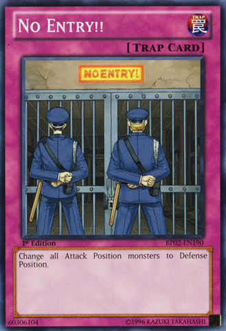 No Entry!! [BP02-EN190] Common - Card Brawlers | Quebec | Canada | Yu-Gi-Oh!