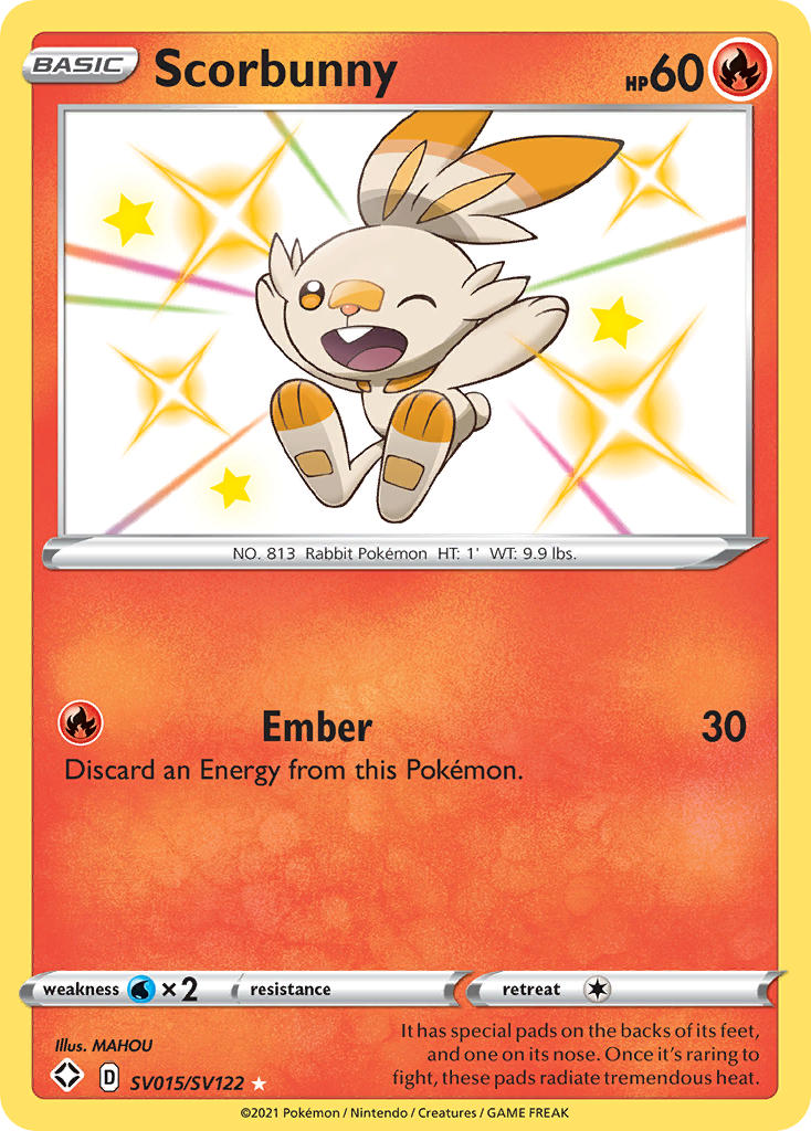 Scorbunny (SV015/SV122) [Sword & Shield: Shining Fates] - Card Brawlers | Quebec | Canada | Yu-Gi-Oh!