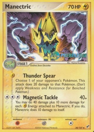 Manectric EX (38/107) (Deoxys Prerelease Promo) [Nintendo: Black Star Promos] - Card Brawlers | Quebec | Canada | Yu-Gi-Oh!