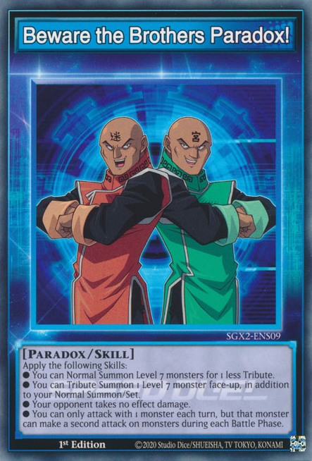 Beware the Brothers Paradox! [SGX2-ENS09] Common - Card Brawlers | Quebec | Canada | Yu-Gi-Oh!