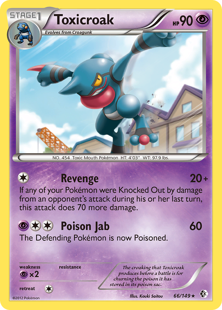 Toxicroak (66/149) [Black & White: Boundaries Crossed] - Card Brawlers | Quebec | Canada | Yu-Gi-Oh!