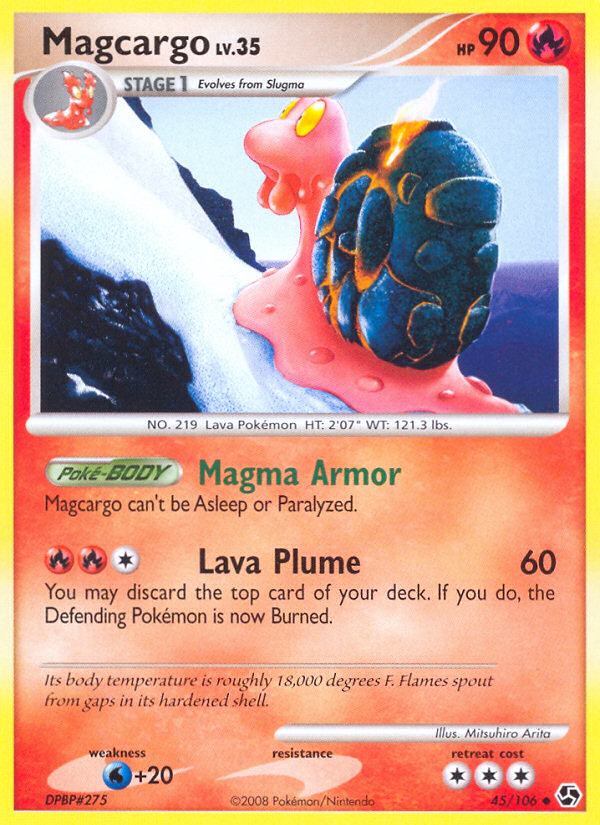 Magcargo (45/106) [Diamond & Pearl: Great Encounters] - Card Brawlers | Quebec | Canada | Yu-Gi-Oh!