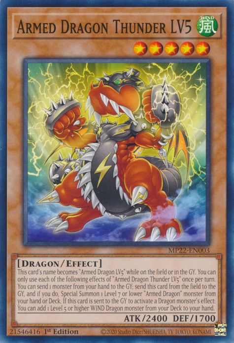 Armed Dragon Thunder LV5 [MP22-EN003] Common - Card Brawlers | Quebec | Canada | Yu-Gi-Oh!