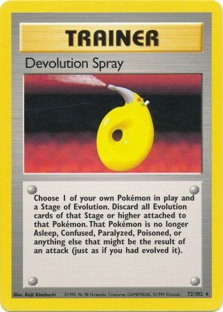 Devolution Spray (72/102) [Base Set Unlimited] - Card Brawlers | Quebec | Canada | Yu-Gi-Oh!