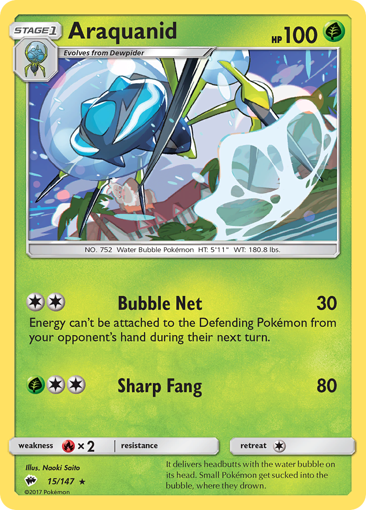 Araquanid (15/147) [Sun & Moon: Burning Shadows] - Card Brawlers | Quebec | Canada | Yu-Gi-Oh!