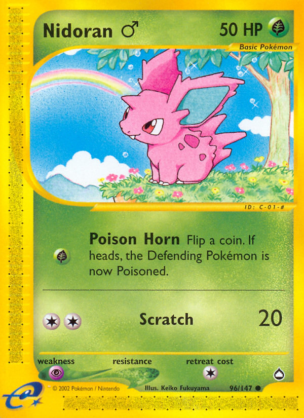 Nidoran (96/147) (Male) [Aquapolis] - Card Brawlers | Quebec | Canada | Yu-Gi-Oh!